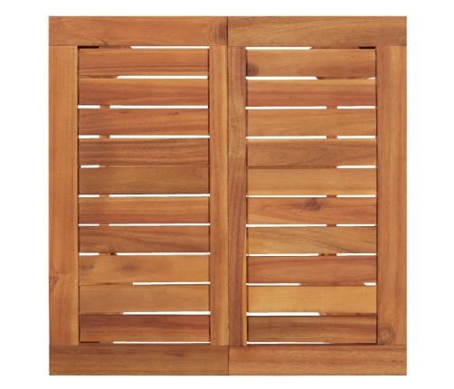 Mesa y taburetes altos de jardín 5 pzas madera maciza acacia