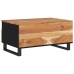 vidaXL Mesa de centro madera maciza acacia y contrachapada 80x54x40 cm