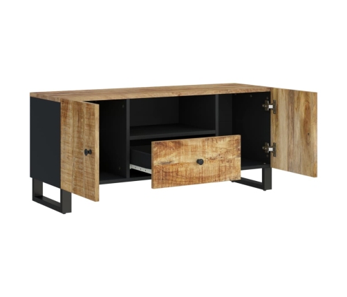 Mueble de TV madera mango y madera contrachapada 105x33,5x46 cm