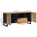 Mueble de TV madera mango y madera contrachapada 105x33,5x46 cm