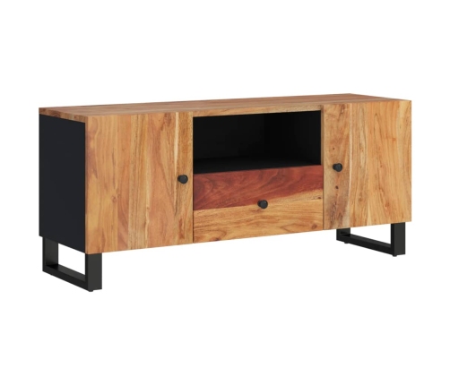 Mueble de TV madera acacia y madera contrachapada 105x33,5x46cm