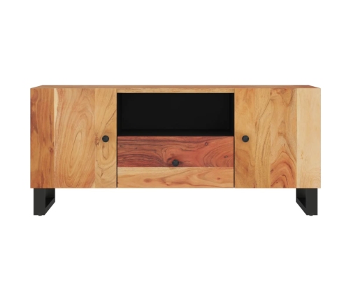 Mueble de TV madera acacia y madera contrachapada 105x33,5x46cm