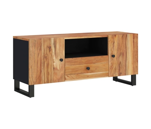 Mueble de TV madera acacia y madera contrachapada 105x33,5x46cm