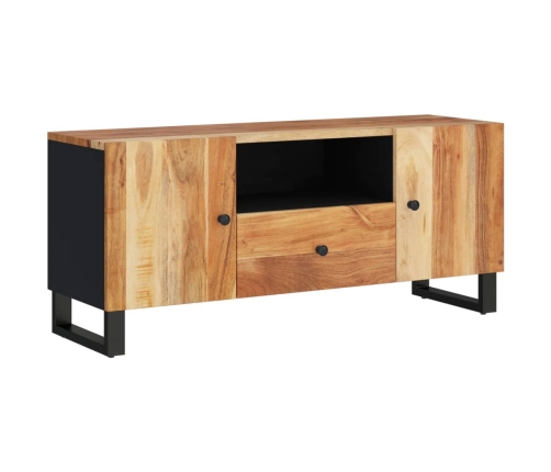 Mueble de TV madera acacia y madera contrachapada 105x33,5x46cm