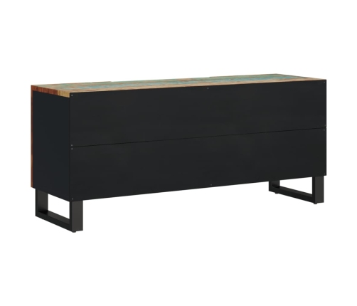 Mueble TV madera reciclada y madera contrachapada 105x33,5x46cm