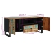 Mueble TV madera reciclada y madera contrachapada 105x33,5x46cm