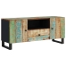 Mueble TV madera reciclada y madera contrachapada 105x33,5x46cm