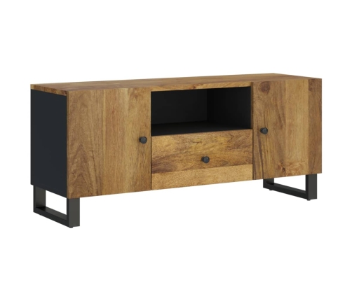 vidaXL Mueble de TV madera mango y madera contrachapada 105x33,5x46 cm