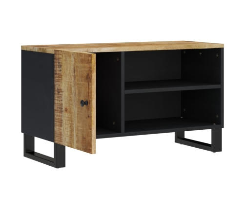 Mueble de TV madera mango y madera contrachapada 80x33x46 cm