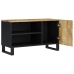 Mueble de TV madera mango y madera contrachapada 80x33x46 cm