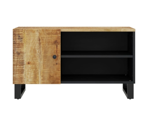 Mueble de TV madera mango y madera contrachapada 80x33x46 cm