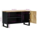 Mueble de TV madera mango y madera contrachapada 80x33x46 cm