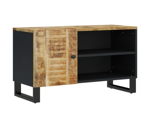 Mueble de TV madera mango y madera contrachapada 80x33x46 cm