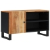 Mueble de TV madera acacia y madera contrachapada 80x33x46 cm