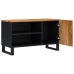 Mueble de TV madera acacia y madera contrachapada 80x33x46 cm