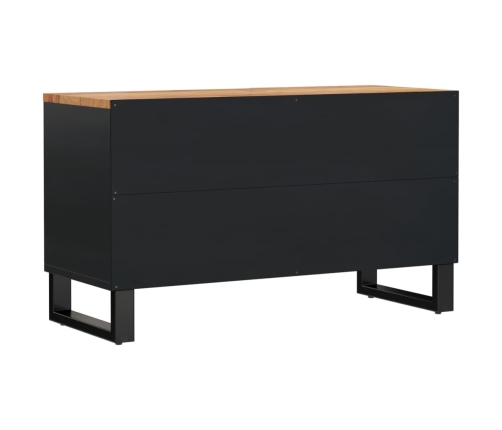 Mueble de TV madera acacia y madera contrachapada 80x33x46 cm