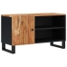 Mueble de TV madera acacia y madera contrachapada 80x33x46 cm