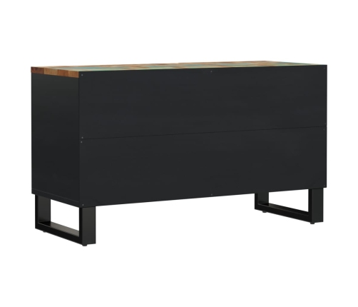 Mueble de TV madera reciclada y madera contrachapada 80x33x46cm