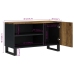 Mueble de TV madera mango y madera contrachapada 80x33x46 cm