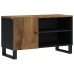 Mueble de TV madera mango y madera contrachapada 80x33x46 cm