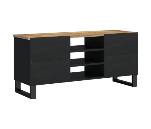 Mueble de TV madera mango y madera contrachapada 100x33x46 cm