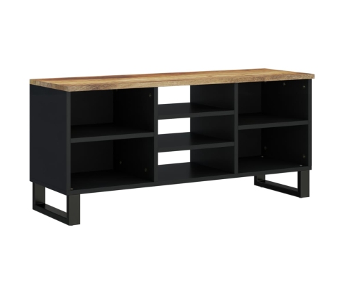 Mueble de TV madera mango y madera contrachapada 100x33x46 cm