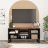 Mueble de TV madera reciclada madera contrachapada 100x33x46cm