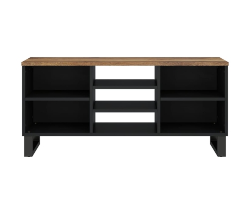 Mueble de TV madera mango y madera contrachapada 100x33x46 cm