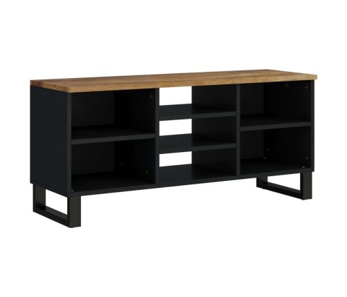 Mueble de TV madera mango y madera contrachapada 100x33x46 cm