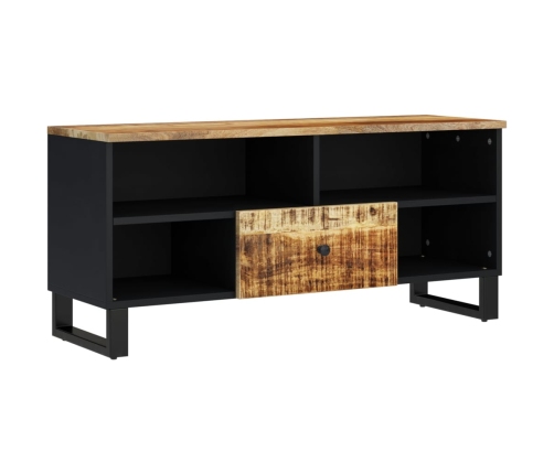 Mueble de TV madera mango y madera contrachapada 100x33x46 cm