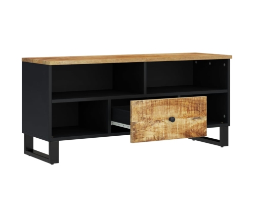 Mueble de TV madera mango y madera contrachapada 100x33x46 cm