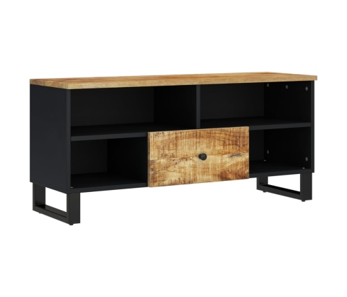 Mueble de TV madera mango y madera contrachapada 100x33x46 cm