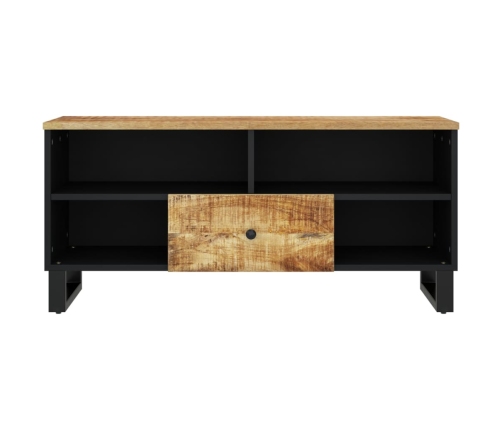 Mueble de TV madera mango y madera contrachapada 100x33x46 cm