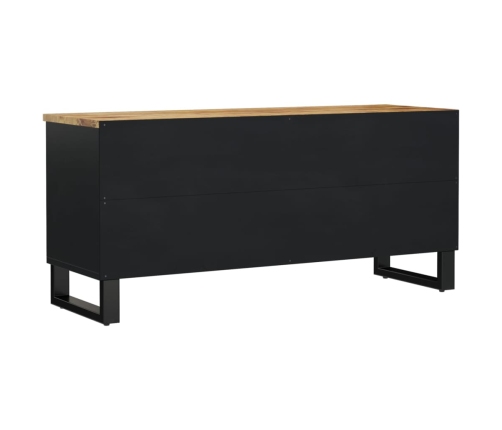 Mueble de TV madera mango y madera contrachapada 100x33x46 cm