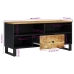 Mueble de TV madera mango y madera contrachapada 100x33x46 cm