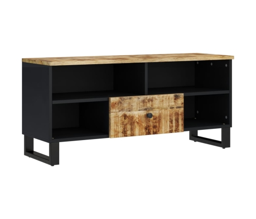 Mueble de TV madera mango y madera contrachapada 100x33x46 cm