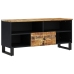 Mueble de TV madera mango y madera contrachapada 100x33x46 cm