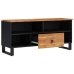 Mueble de TV madera acacia y madera contrachapada 100x33x46 cm