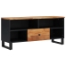 Mueble de TV madera acacia y madera contrachapada 100x33x46 cm