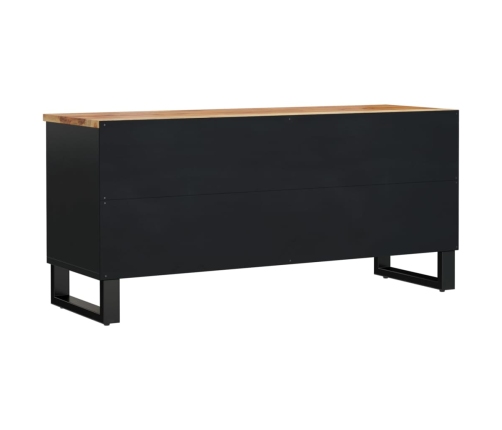 Mueble de TV madera acacia y madera contrachapada 100x33x46 cm