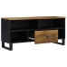 Mueble de TV madera mango y madera contrachapada 100x33x46 cm