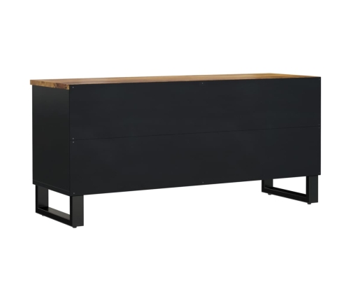 Mueble de TV madera mango y madera contrachapada 100x33x46 cm