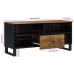 Mueble de TV madera mango y madera contrachapada 100x33x46 cm