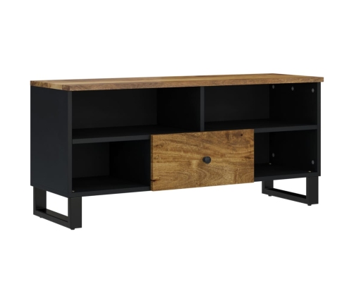 Mueble de TV madera mango y madera contrachapada 100x33x46 cm