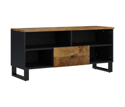 Mueble de TV madera mango y madera contrachapada 100x33x46 cm