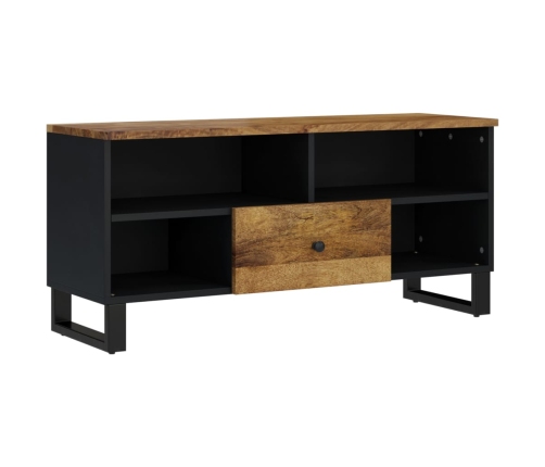 Mueble de TV madera mango y madera contrachapada 100x33x46 cm