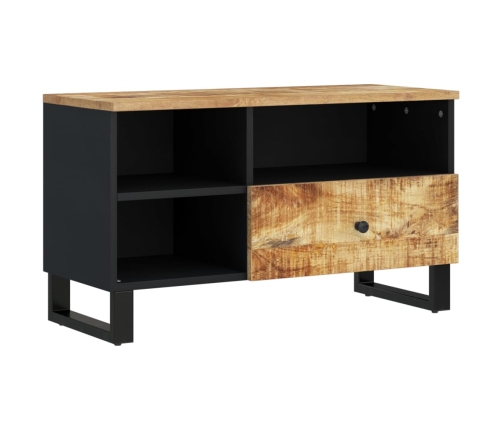 vidaXL Mueble de TV madera mango y madera contrachapada 80x33x46 cm