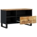 Mueble de TV madera mango y madera contrachapada 80x33x46 cm