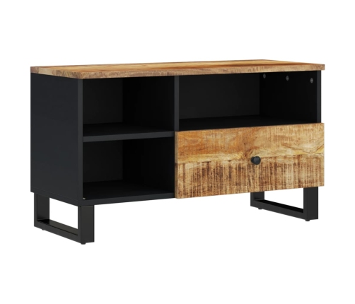 Mueble de TV madera mango y madera contrachapada 80x33x46 cm