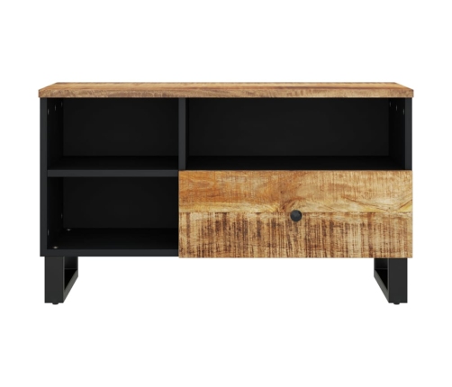 Mueble de TV madera mango y madera contrachapada 80x33x46 cm